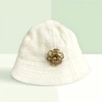 Chanel Tweed Hat Size 56 #RYSR-5