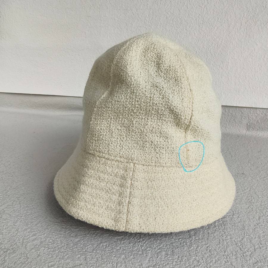 Chanel Tweed Hat Size 56 #RYSR-5 (13)