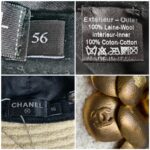 Chanel Tweed Hat Size 56 #RYSR-5 - Image 11
