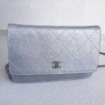 Chanel WOC Wallet On Chain Grey Aged Calfskin with Ruthenium Hardware #RYOC-1 - Image 2