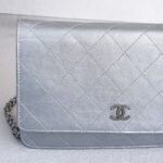 Chanel WOC Wallet On Chain Grey Aged Calfskin with Ruthenium Hardware #RYOC-1 - Image 3