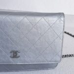 Chanel WOC Wallet On Chain Grey Aged Calfskin with Ruthenium Hardware #RYOC-1 - Image 4