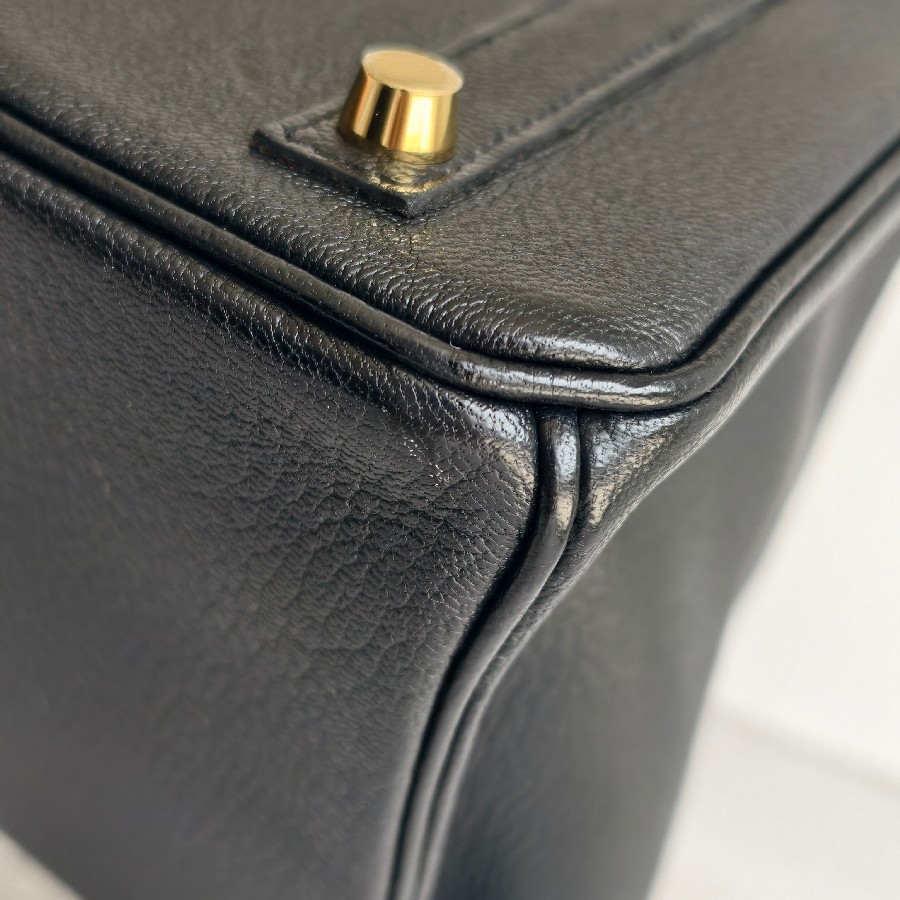 Hermes-Birkin-30cm-Black-Mysore-Leather-and-Brushed-Gold-Hardware #RSEO-1 (15)