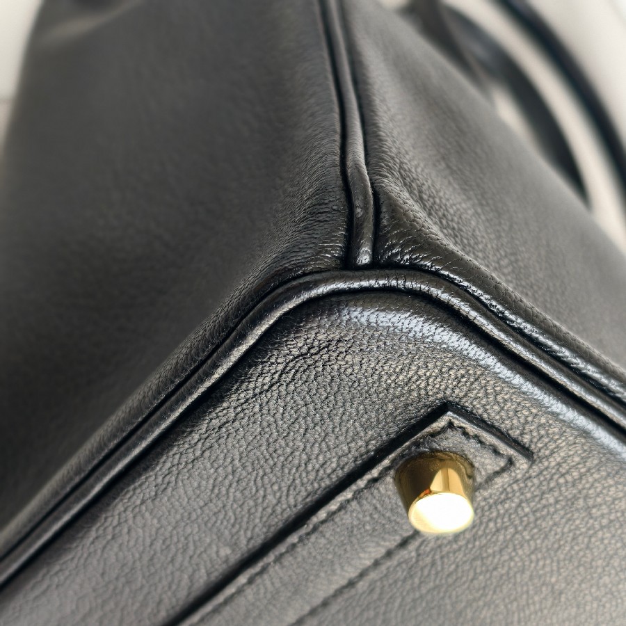 Hermes-Birkin-30cm-Black-Mysore-Leather-and-Brushed-Gold-Hardware #RSEO-1 (18)