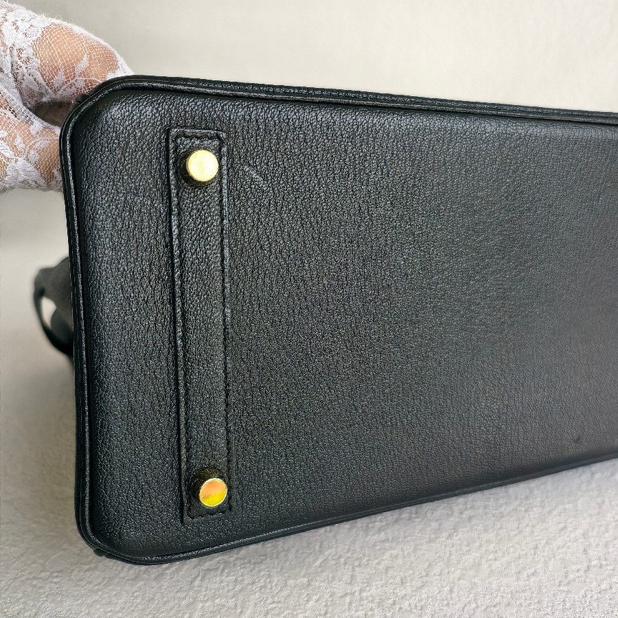 Hermes-Birkin-30cm-Black-Mysore-Leather-and-Brushed-Gold-Hardware #RSEO-1 (19)