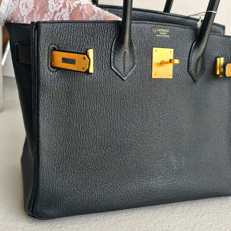 Hermes-Birkin-30cm-Black-Mysore-Leather-and-Brushed-Gold-Hardware #RSEO-1 (22)
