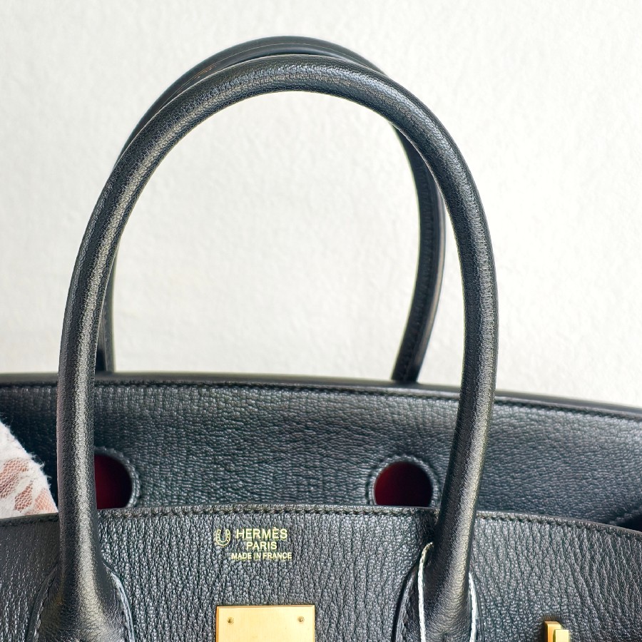 Hermes-Birkin-30cm-Black-Mysore-Leather-and-Brushed-Gold-Hardware #RSEO-1 (29)