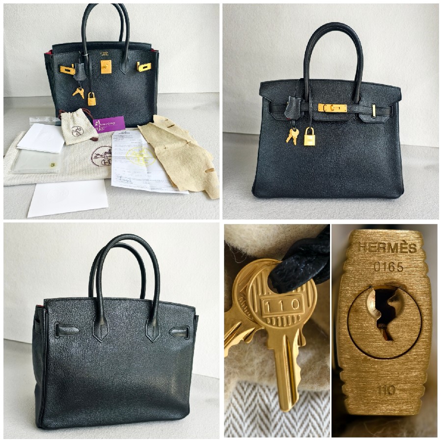 Hermes-Birkin-30cm-Black-Mysore-Leather-and-Brushed-Gold-Hardware #RSEO-1 (3)
