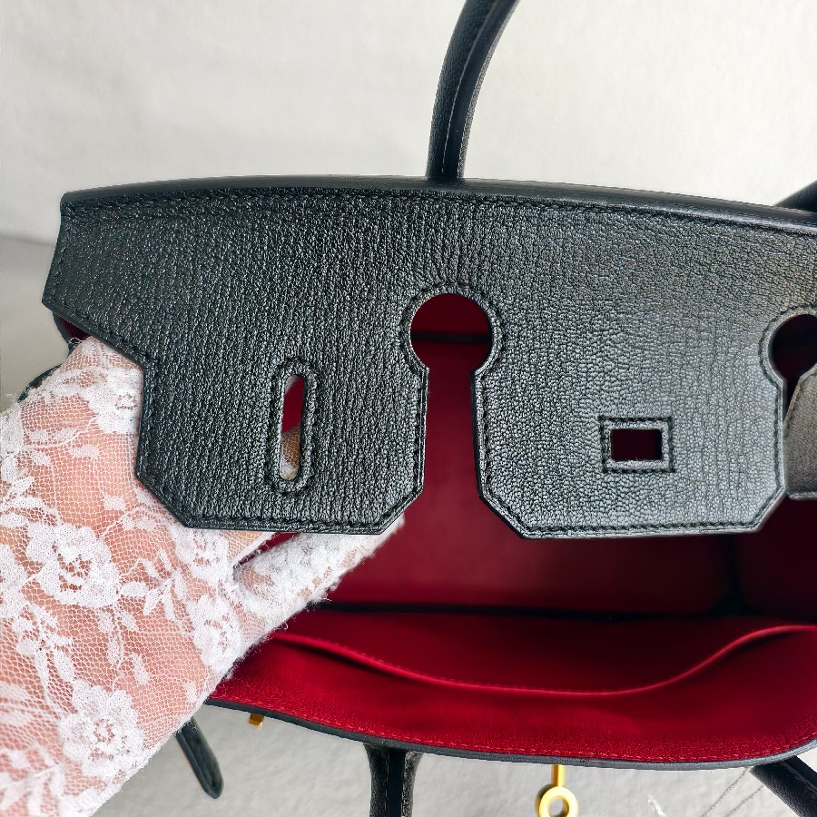 Hermes-Birkin-30cm-Black-Mysore-Leather-and-Brushed-Gold-Hardware #RSEO-1 (30)