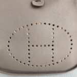 Hermes Evelyne III 29cm Etoupe Clemence Leather with Palladium Plated Hardware #RSER-1 - Image 6