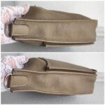 Hermes Evelyne III 29cm Etoupe Clemence Leather with Palladium Plated Hardware #RSER-1 - Image 7