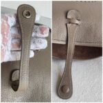 Hermes Evelyne III 29cm Etoupe Clemence Leather with Palladium Plated Hardware #RSER-1 - Image 16