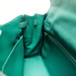Hermes Kelly 32cm Malachite Green Togo Leather with Gold Plated Hardware #RCRS-3 - Image 30