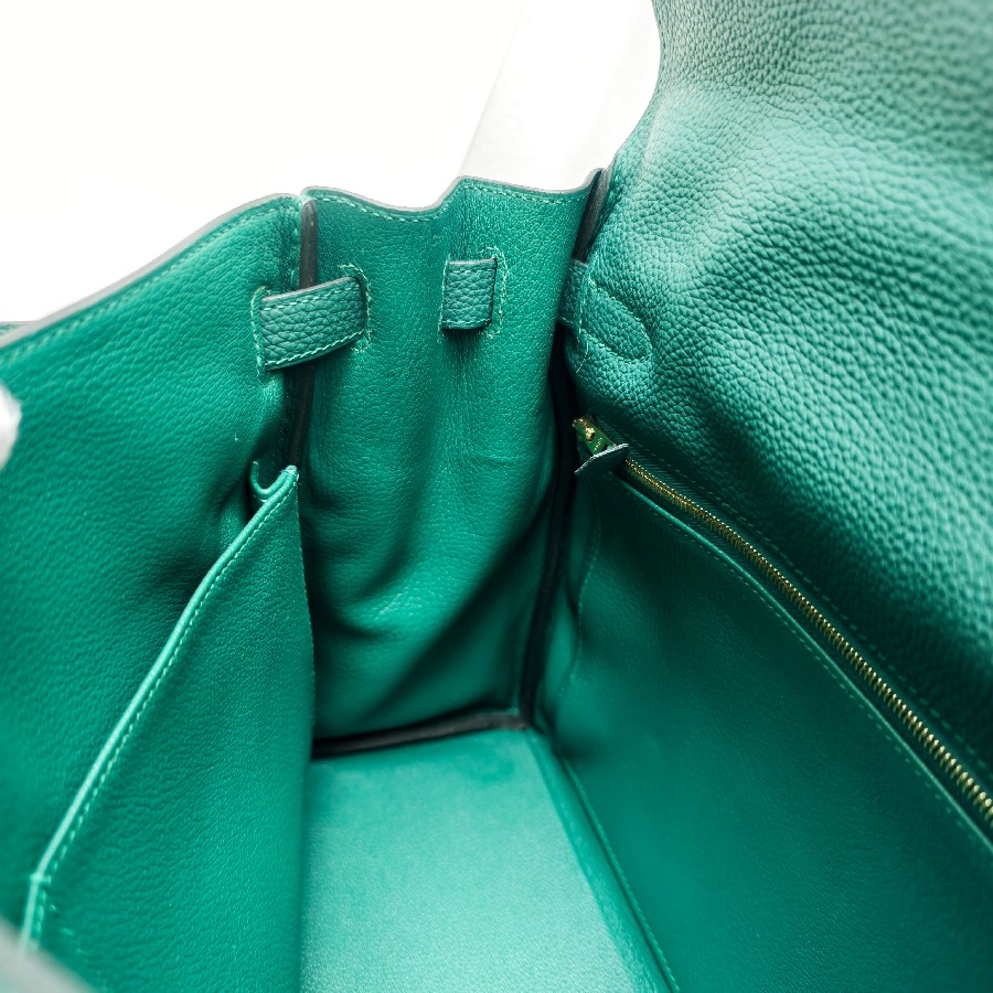Hermes-Kelly32cm-Malachite-Green-Togo-Leather-with-Gold-Plated-Hardware #RCRS-3 (14)