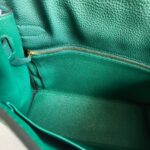 Hermes Kelly 32cm Malachite Green Togo Leather with Gold Plated Hardware #RCRS-3 - Image 31