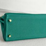 Hermes Kelly 32cm Malachite Green Togo Leather with Gold Plated Hardware #RCRS-3 - Image 11