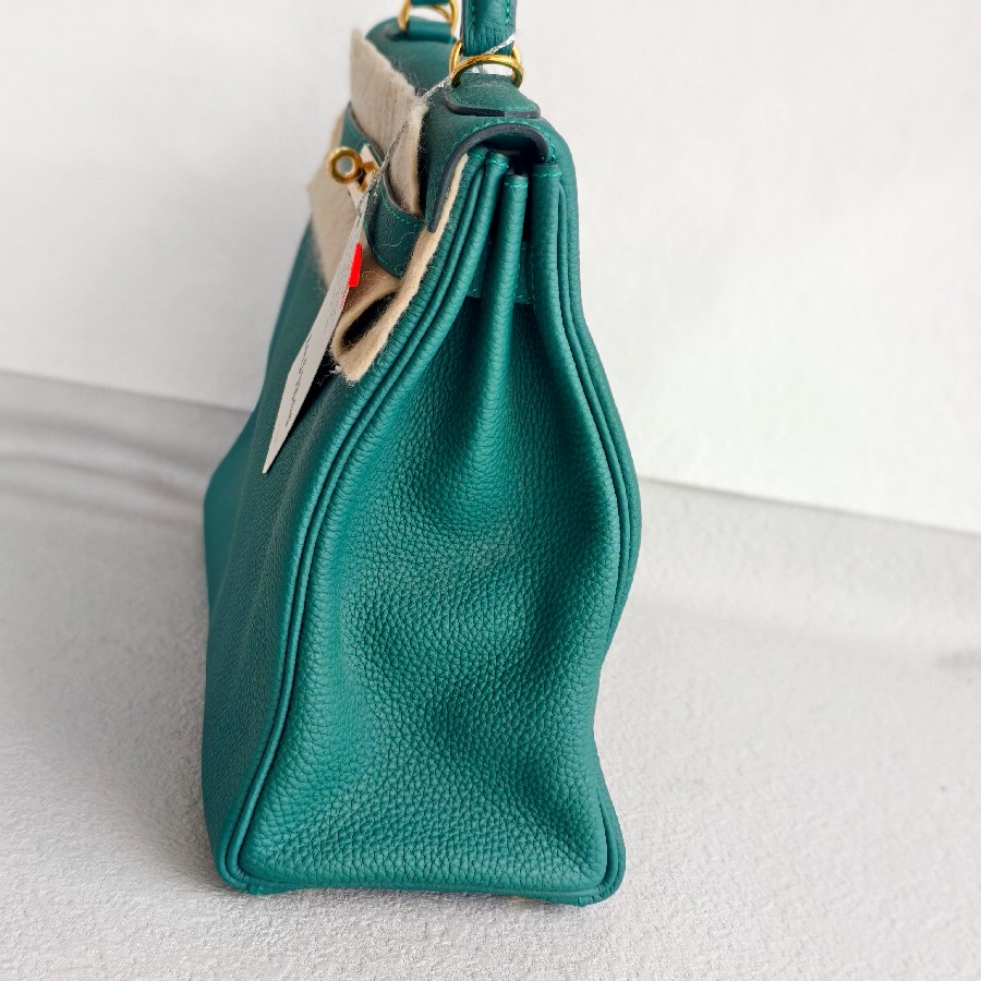 Hermes-Kelly32cm-Malachite-Green-Togo-Leather-with-Gold-Plated-Hardware #RCRS-3 (33)