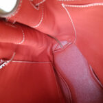 Hermes So Kelly 26 Brown/Sanguine Clemence Leather with Palladium Hardware Bag #RYUR-2 - Image 24