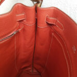 Hermes So Kelly 26 Brown/Sanguine Clemence Leather with Palladium Hardware Bag #RYUR-2 - Image 23