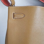 Hermes So Kelly 26 Brown/Sanguine Clemence Leather with Palladium Hardware Bag #RYUR-2 - Image 18