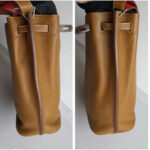 Hermes So Kelly 26 Brown/Sanguine Clemence Leather with Palladium Hardware Bag #RYUR-2 - Image 9