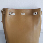 Hermes So Kelly 26 Brown/Sanguine Clemence Leather with Palladium Hardware Bag #RYUR-2 - Image 20
