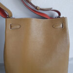 Hermes So Kelly 26 Brown/Sanguine Clemence Leather with Palladium Hardware Bag #RYUR-2 - Image 13