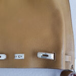 Hermes So Kelly 26 Brown/Sanguine Clemence Leather with Palladium Hardware Bag #RYUR-2 - Image 6