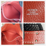 Hermes So Kelly 26 Brown/Sanguine Clemence Leather with Palladium Hardware Bag #RYUR-2 - Image 22