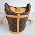 LV Duffle Bag M43587 Brown Monogram Coated Canvas with Leather and Gold Hardware #RCYL-2 - Image 2