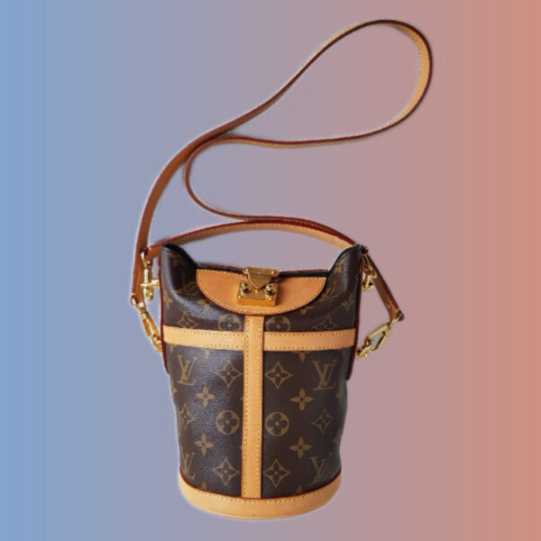 LV-Duffle-Bag-M43587-Brown-Monogram-Coated-Canvas-with-Leather-and-Gold Hardware #RCYL-2 (20)