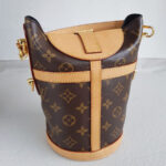 LV Duffle Bag M43587 Brown Monogram Coated Canvas with Leather and Gold Hardware #RCYL-2 - Image 4