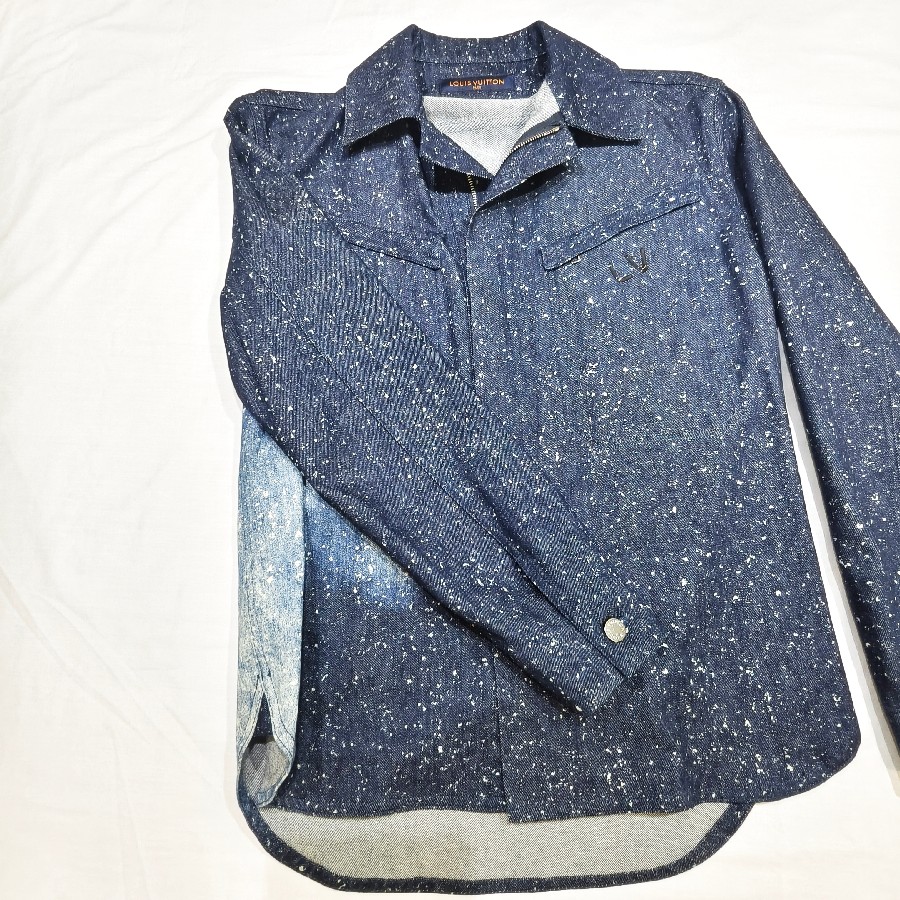 LV Galaxy Denim Jacket Men's Size S #RSLY-61 (12)