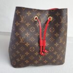LV NéoNoé MM M44021 Brown Monogram Coated Canvas with Leather and Gold Hardware #RKEO-1 - Image 2