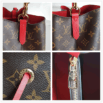 LV NéoNoé MM M44021 Brown Monogram Coated Canvas with Leather and Gold Hardware #RKEO-1 - Image 11