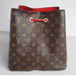LV NéoNoé MM M44021 Brown Monogram Coated Canvas with Leather and Gold Hardware #RKEO-1 - Image 3
