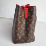 LV NéoNoé MM M44021 Brown Monogram Coated Canvas with Leather and Gold Hardware #RKEO-1 - Image 4