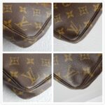 LV Pochette Accessories Brown Monogram Coated Canvas with Leather and Gold Hardware #RSLO-5 - Image 10