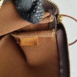 LV Pochette Accessories Brown Monogram Coated Canvas with Leather and Gold Hardware #RSLO-5 - Image 14