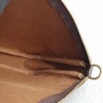 LV Pochette Accessories Brown Monogram Coated Canvas with Leather and Gold Hardware #RSLO-5 - Image 16