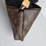 LV Pochette Accessories Brown Monogram Coated Canvas with Leather and Gold Hardware #RSLO-5 - Image 6