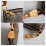 LV Pochette Accessories Brown Monogram Coated Canvas with Leather and Gold Hardware #RSLO-5 - Image 13