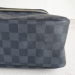 LV Toiletry Pouch N47625 Damier Graphite Coated Canvas with Silver Hardware #RYKS-1 - Image 10