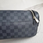 LV Toiletry Pouch N47625 Damier Graphite Coated Canvas with Silver Hardware #RYKS-1 - Image 13