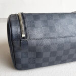LV Toiletry Pouch N47625 Damier Graphite Coated Canvas with Silver Hardware #RYKS-1 - Image 12