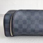 LV Toiletry Pouch N47625 Damier Graphite Coated Canvas with Silver Hardware #RYKS-1 - Image 5