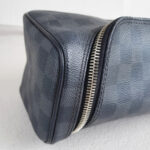 LV Toiletry Pouch N47625 Damier Graphite Coated Canvas with Silver Hardware #RYKS-1 - Image 8