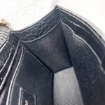 Saint Laurent Kate Medium Black Croc Embossed Leather with Gold Hardware #RYUK-1 - Image 23