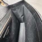 YSL Large Monogram Envelope Bag Black Leather with Gold Hardware #RYSC-1 - Image 30