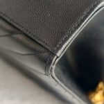 YSL Large Monogram Envelope Bag Black Leather with Gold Hardware #RYSC-1 - Image 17